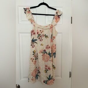 Textured Floral Dress - L